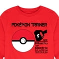 thumbnail image 3 of Pokémon - Pokeball Trainer - Youth Long Sleeve Graphic T- Shirt, 3 of 5
