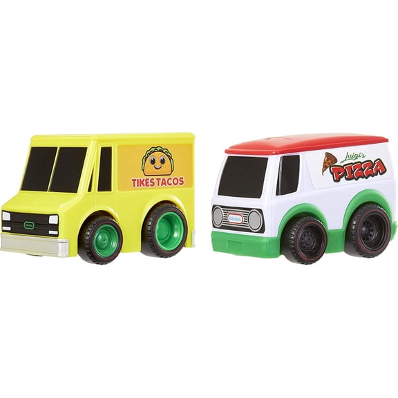 Little Tikes My First Cars Crazy Fast Cars 2-Pack Dine Dashers, Food Vehicle Themed Pullback Toy Car Vehicle Goes up to 50 ft