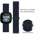 thumbnail image 2 of TOYOUTHS Compatible with Fitbit Sense Band/Versa 3/Versa 4/Fitbit Sense 2 Bands Women Men Elastic Adjustable Nylon Fabric Strap Scrunchies Stretchy Sport Wristband, 2 of 6