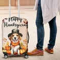 thumbnail image 4 of Happy Thanksgiving Beagle Welcome Thankful Fall Autumn Pumpkin Travel Luggage Cover Beagles Dog Lover Gifts Idea Suitcase Dust Protective Decor - 02021, 4 of 5