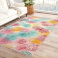 thumbnail image 1 of Polka Dot Rugs for Living Room Bedroom - Colorful Rug 4x6 - Abstract Carpet for Home Decor - Washable Non Slip Patterned Indoor Large Area Rug - Soft & Low Pile (ZJ&307), 1 of 7