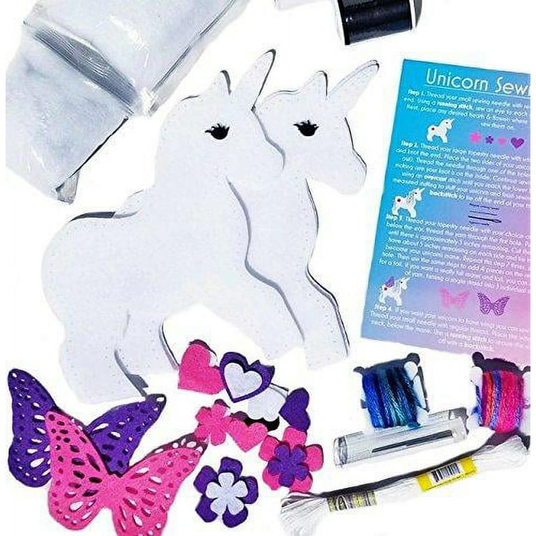  qollorette Fur Sewing Kit for Children, Sew Your Own Unicorn  Toy Kids' Craft Kit - Sewing Kit for Kids, Learn to Sew & Play : Toys &  Games