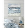 Marmont Hill White Waves Splash Canvas Wall Art, 18" x 18"