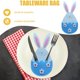 thumbnail image 4 of Fiudx Bolsas para Utensilios de Pascua, Diseño de Conejito, Bonita Decoración de Mesa, Soporte Multiusos para Tenedores, Cuchillos y Cucharas, Perfecto para Pascua, Fiestas o Reuniones Familiares, Ju, 4 of 6