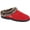 Red Ragg Wool, variant on Acorn Women's Faux Fur Chinchilla Ragg Slippers L