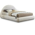 thumbnail image 3 of Pemberly Row Modern / Contemporary Soft Cream Teddy Fabric King Bed, 3 of 14
