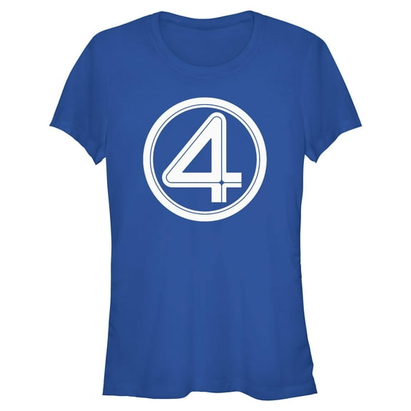 Juniors The Fantastic Four: First Steps New Retro Logo T Shirt