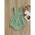 thumbnail image 4 of Biekopu Newborn Baby Rainbow Bodysuit, Buttons Decor Wide Shoulder Straps Romper, Short One-Piece Clothes, 4 of 9