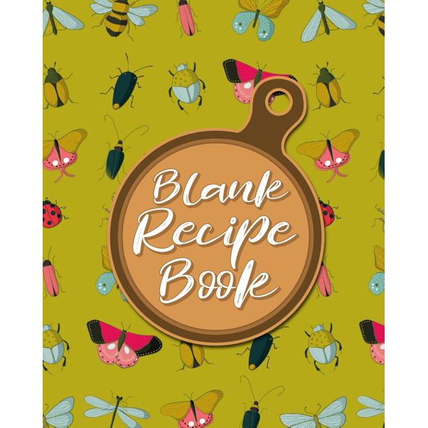 Blank Recipe Book Blank Cookbook For Men, Cute Recipe Book, Blank
