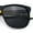Black Yellow - Black, variant on Polarized Classic Gentleman Mens Simple Sporty Horn Rim Plastic Sunglasses [Black Yellow - Black]