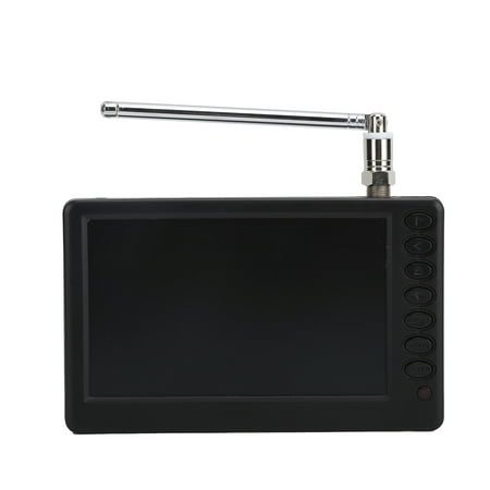 M Buder 5 Inch Portable Digital Television Handheld Small TV for Car Camping Kitchen, 1920x1280 Resolution TFT-LED Screen with Antenna Remote Control Black (5 inches / 12.7 cm)