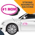 thumbnail image 7 of Magnet Me Up #1 Mom Pink Oval Magnet Decal, 4x6 I, Vinyl Automotive Magnet, 7 of 7
