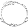 thumbnail image 1 of Pulsera con dije de estrellas centelleantes, pulsera de estrellas con cuentas, pulsera minimalista, pulsera para uso diario, pulsera de eslabones, pulsera celestial, regalo, 1 of 2