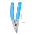thumbnail image 1 of Pelacables de fibra óptica de acero inoxidable de 2 orificios, herramienta de alta precisión para núcleos y revestimientos ópticos, color azul., 1 of 14