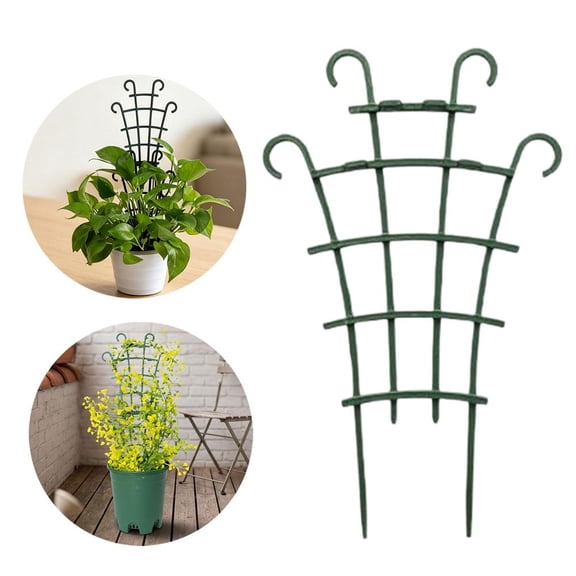 Climbing Plant Support Trellis, Small Garden Plant Stake for Potted Plants, Plastic Vine Support Frame for Indoor Outdoor Flowers, Ivy, Jasmine & Clematis