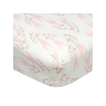 UPC: 0013618220692 | Gerber Baby Girl 100% Cotton Fitted Crib Sheet for Standard Crib and Toddler Mattresses