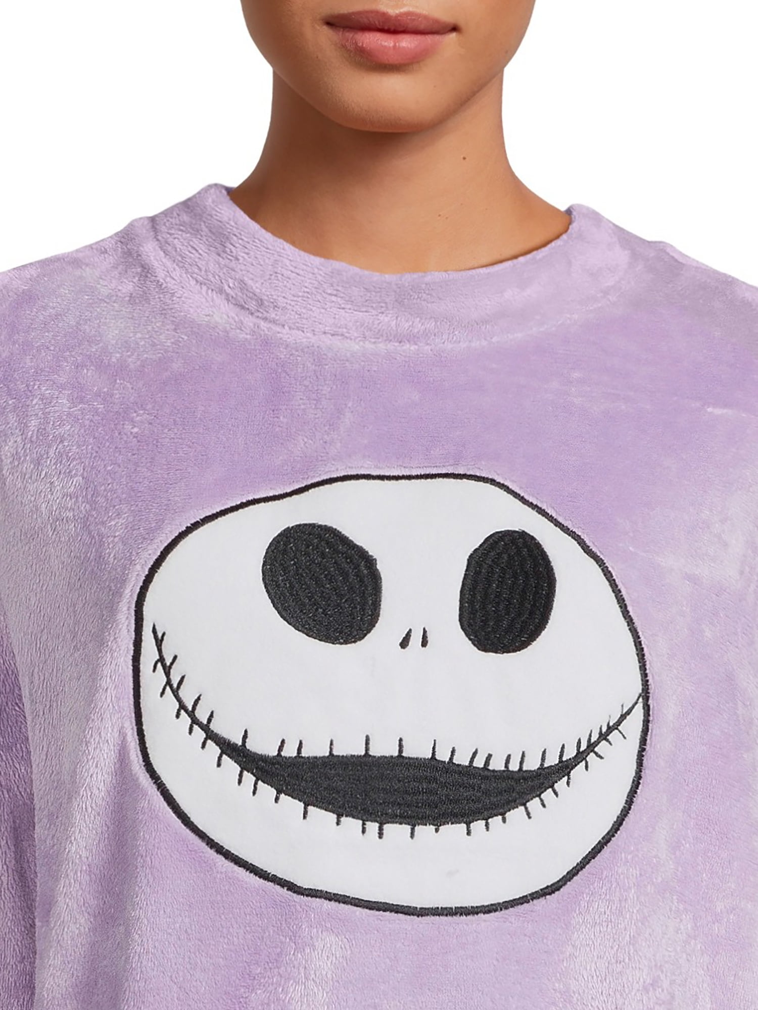 Disney Women's Nightmare Before Christmas Long Sleeve Top and Pants and Socks, 3-Piece Gift Set, Sizes XS-3X
