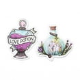thumbnail image 2 of 5bags Cartoon Magic Potion Paper Stickers set Adhesive Label Stickers for Water Bottles Laptop Luggage Cup Computer Mobile Phone Skateboard Guitar Stickers Mixed color 50~75x40~55x0.3mm 50pcs/bag, 2 of 6
