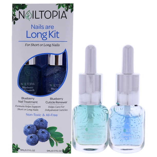 Tratamiento de uñas Nailtopia 0.17oz Blueberry 2 Pc Kit