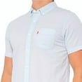 thumbnail image 2 of Levi's Men's Caufield Lightweight Cotton Short Sleeve Button-down Shirt-Blue / M, 2 of 5