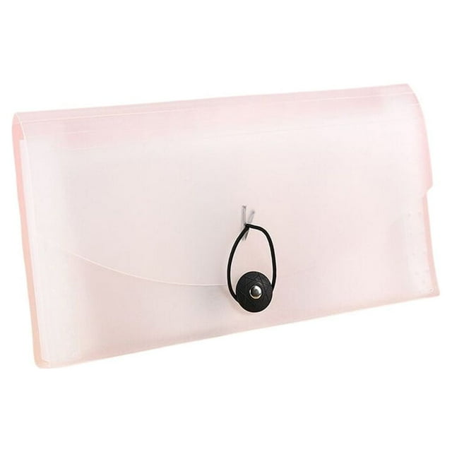 kurtrusly Portable File Folder Bag Document Organizer Compartments Binder Sorting Travel Business Stationery Expanding 13 Grids Case Transparent
