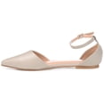 thumbnail image 3 of Journee Womens Reba Buckle Pointed Toe Ballet Flats, Widths Available, 3 of 10