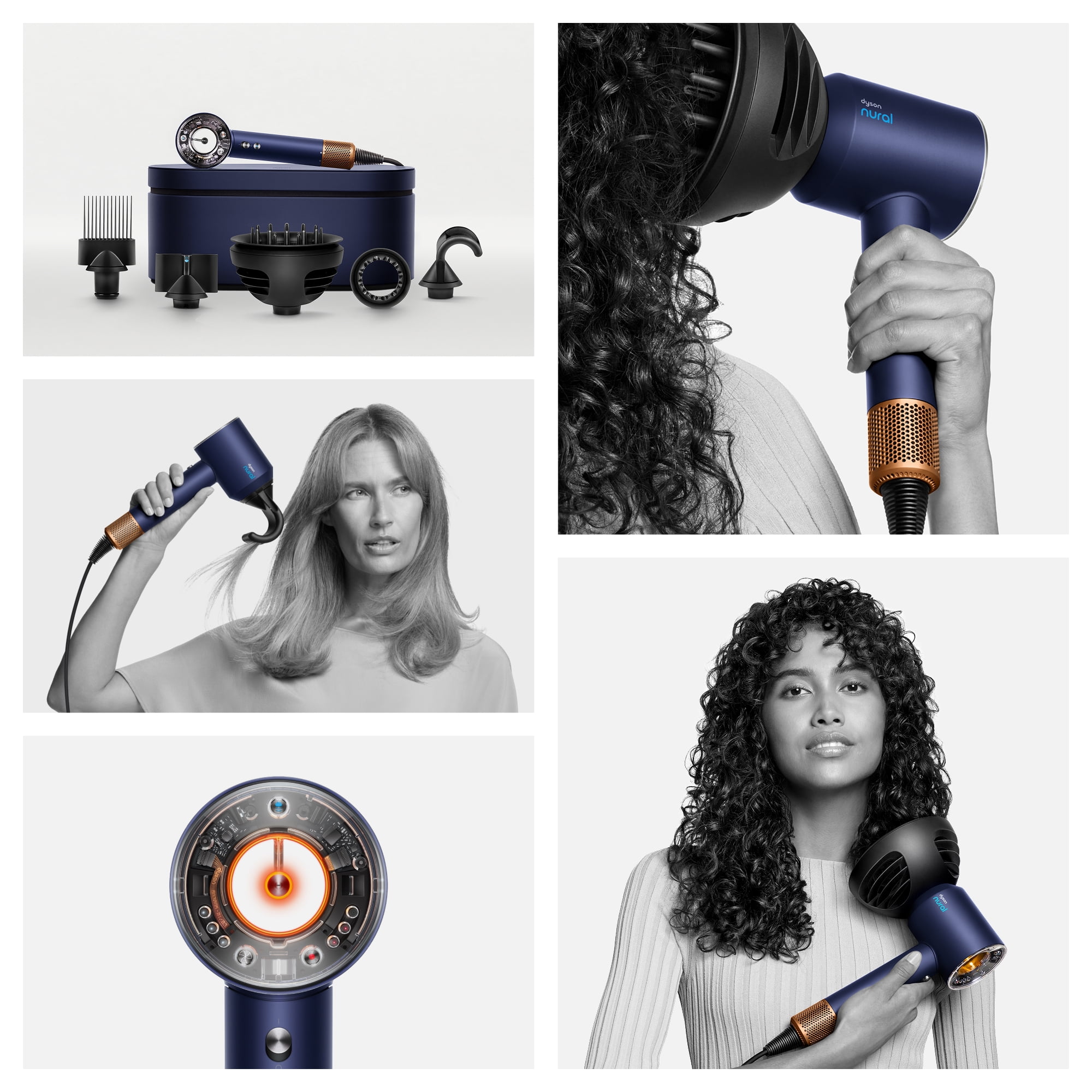 Restored Premium Dyson Supersonic Nural™ Hair Dryer | Prussian Blue/Copper (Refurbished)