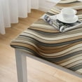 thumbnail image 5 of Acheng Striped Pattern Square Tablecloth with Elastic Edge 100% Polyester Fiber 40*40, 5 of 8