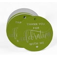 thumbnail image 2 of Inkdotpot Pack Of 100 Real Silver Foil Paper Tags Thank You For Celebrating With Me Birthday Favor Hang Tags, 2 of 6