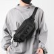 thumbnail image 1 of Bolsa De Pecho Riñoneras informales para hombre, nailon ajustable, accesorios para deportes al aire libre (negro), 1 of 9