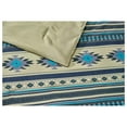 thumbnail image 4 of KeLiang 3-Piece Southwestern Geometric Tribal Multicolor Teal Beige Black Gray Comforter Set, King Size, 4 of 4