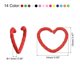 thumbnail image 2 of Uxcell Open Jump Rings 16mm Colorful Heart Connectors 50Pack Set of Multi Color, 2 of 7