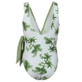 thumbnail image 3 of GYRATEDREAM Girls One Piece Swimsuits Leaf Printed Bathing Suit for Kids Cute Swimwear with UPF 50+, 7-8 Years, 3 of 6