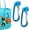 2Pack Blue, variant on Key Holder for Beach bag, Accessories for Beach bag , Insert Charm Carabiner Keychain for Beach Bag