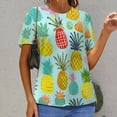 thumbnail image 6 of Lunarable Pineapple Women's T-Shirt Short Sleeve T Shirts Tops Tee Ladies Loose T, 6 of 6