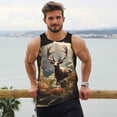 thumbnail image 6 of Salouo Enchanted Deer In Cave for Men's Tank Tops,Sleeveless Muscle Shirts for Men Quick Dry Workout Tank Top Gym Muscle Tee Fitness Bodybuilding Sleeveless T Shirt-XX-Large, 6 of 7