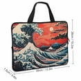 thumbnail image 2 of WERPE Pagoda Diving Fabric Laptop Carrying Bag Lightweight Laptop Bag 13inch, 2 of 5