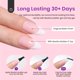 thumbnail image 4 of Press On Nails, puntas francesas con forma de escarabajos, 210 unidades, rosa, tamaño mediano, 4 of 6