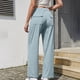 thumbnail image 5 of TaTaai Women's Solid Color Corduroy Sweatpants Elastic Waist Long Trousers with Pockets Casual Loose Sport Pants for Daily Outdoor Wear Gift, 5 of 5