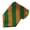 Green & Gold Bar, variant on Men's 3.5" Regular College Stripe Woven Tie- DS Forest Green & Gold