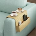 thumbnail image 1 of WWS-Couch Plateau de Table Pliable en Bambou avec Porte-Gobelet, Portable pour Salon, Bureau, Collations, Télécommande, Naturel, 1 of 4