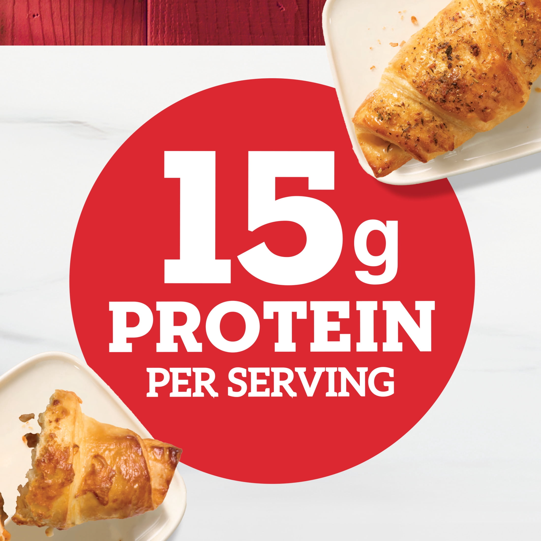 Hillshire Farm Ham & Cheese Stuffed Croissants, 8 oz, 2 Count (Frozen)