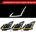 thumbnail image 2 of Sequential Switchback LED Turn Signal Projector Headlights (Black Housing/Clear Lens) Made for and Compatible with 2008-2013 Infiniti G37/2014-2015 Q60 Coupe/Convertible, 2 of 7
