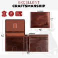 thumbnail image 4 of Cartera plegable BULL GUARD de piel auténtica con bloqueo RFID para hombre, 4 of 8