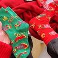 thumbnail image 2 of Qarigey Calcetines De Estilo Chino Transpirables Y Duraderos Moda Mujer Calcetines Largos Divertidos De Año Nuevo Femeninos Elásticos Medias Rojo, 2 of 6
