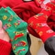 thumbnail image 2 of Sonducket Pies frescos y secos con calcetines de flores para mujer estilo chino calcetines largos divertidos de Año Nuevo elásticos Medias Rojo, 2 of 6