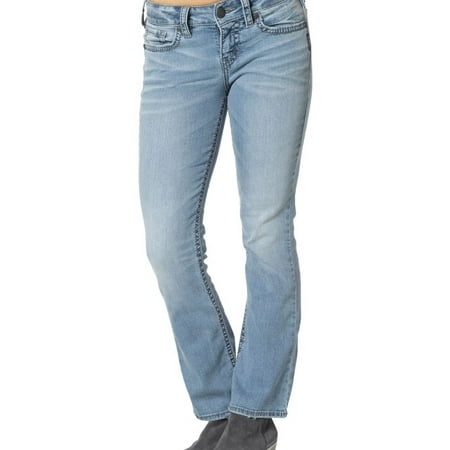 Silver Jeans - Silver Jeans Denim Womens Suki Bootcut Sanded Light Wash ...
