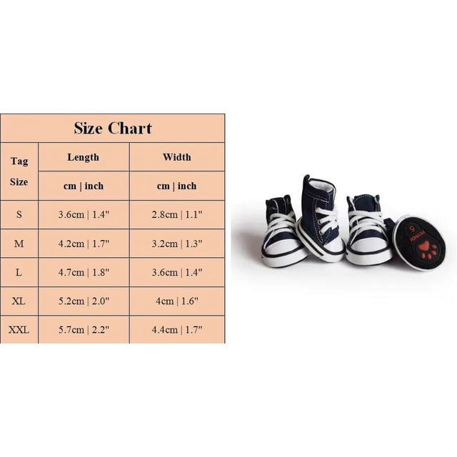 Pet Dog Boot Denim Canvas Dog Shoes Cat Breathable Casual Shoes Teddy Non-slip Wear Boots For Small Chihuahua Pomeranian Teddy ShopWise Round