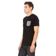 thumbnail image 3 of The Bella + Canvas Mens Jersey Short Sleeve Pocket T-Shirt - BLACK/ DEEP HTHR - 2XL, 3 of 3