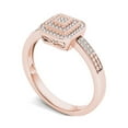 thumbnail image 2 of 1/6 Carat T.W. Diamond Double Halo Cluster 10kt Rose Gold Engagement Ring, 2 of 5